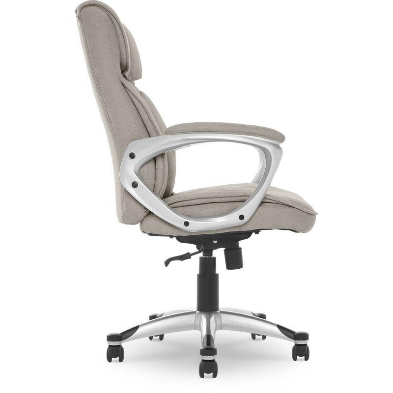 Serta Hannah Executive Ergonomic Office Chair with Lumbar Support and Pillowed Headrest