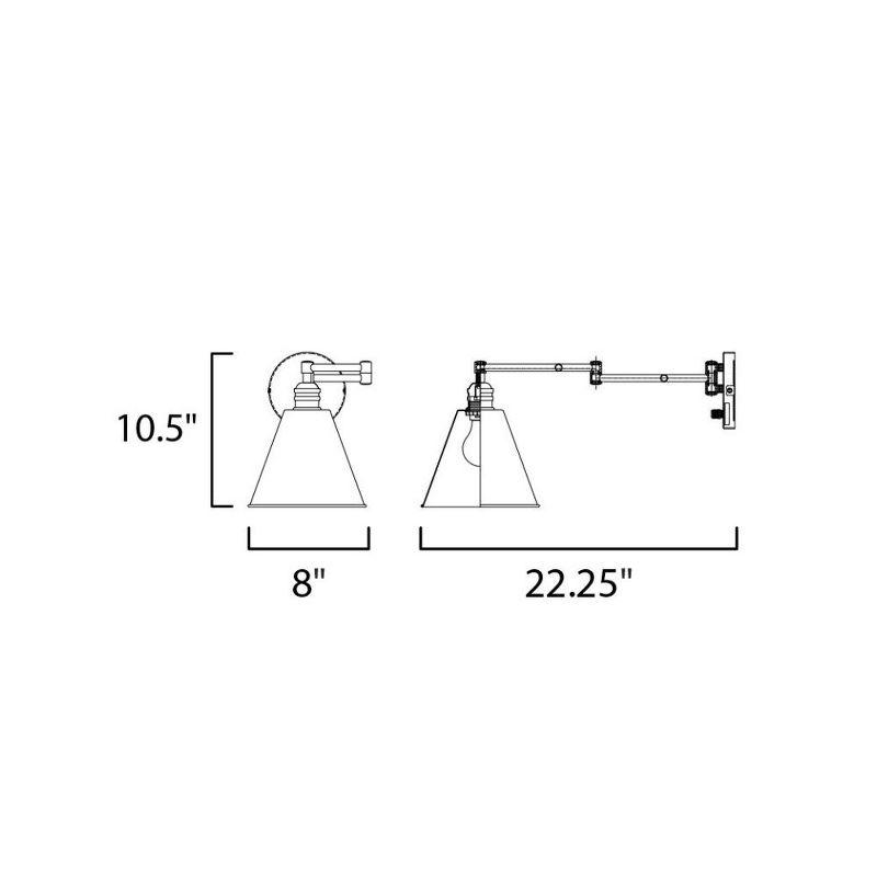 Maxim Lighting Library 1 - Light Swing Arm Lamp in  Black