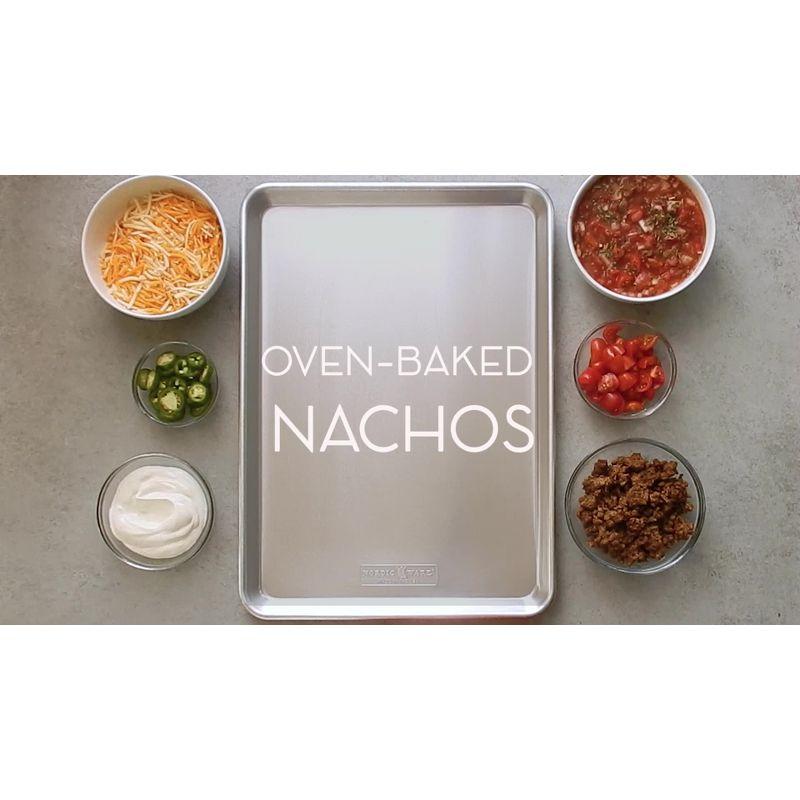 Nordic Ware Naturals Baker's Half Sheet: Aluminum Rimmed Baking Sheet, Hand Wash, Oven-Safe, 17.9" x 12.9"