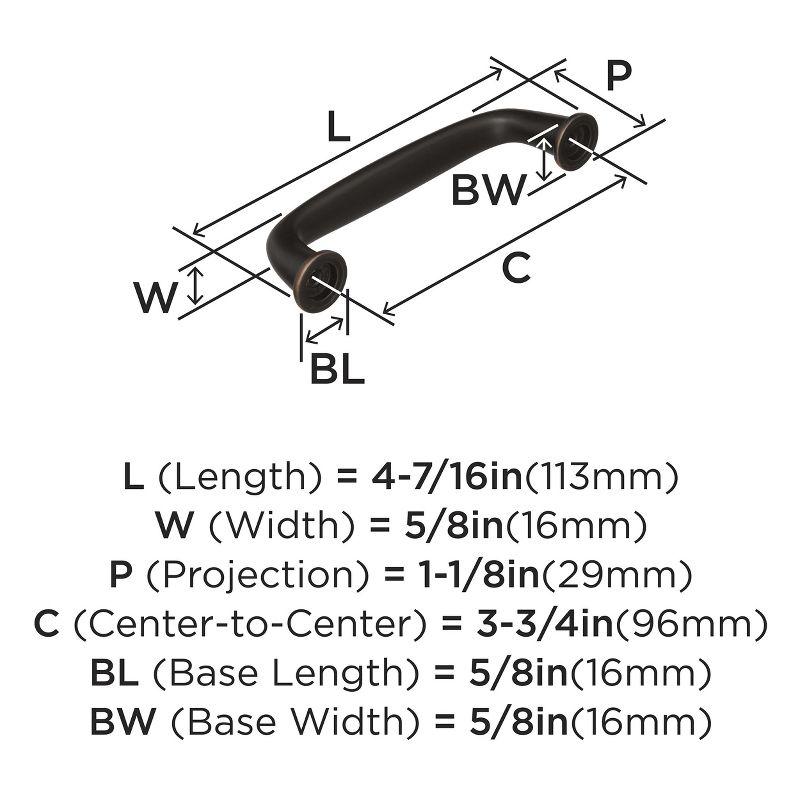 Oil Rubbed Bronze 3-3/4" Bar Pull with Mounting Hardware