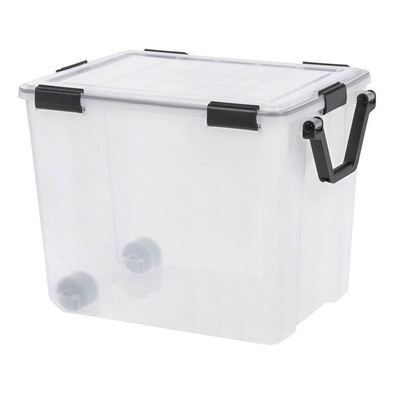 ClearCube 103qt WeatherPro Stackable Storage Bin with Wheels