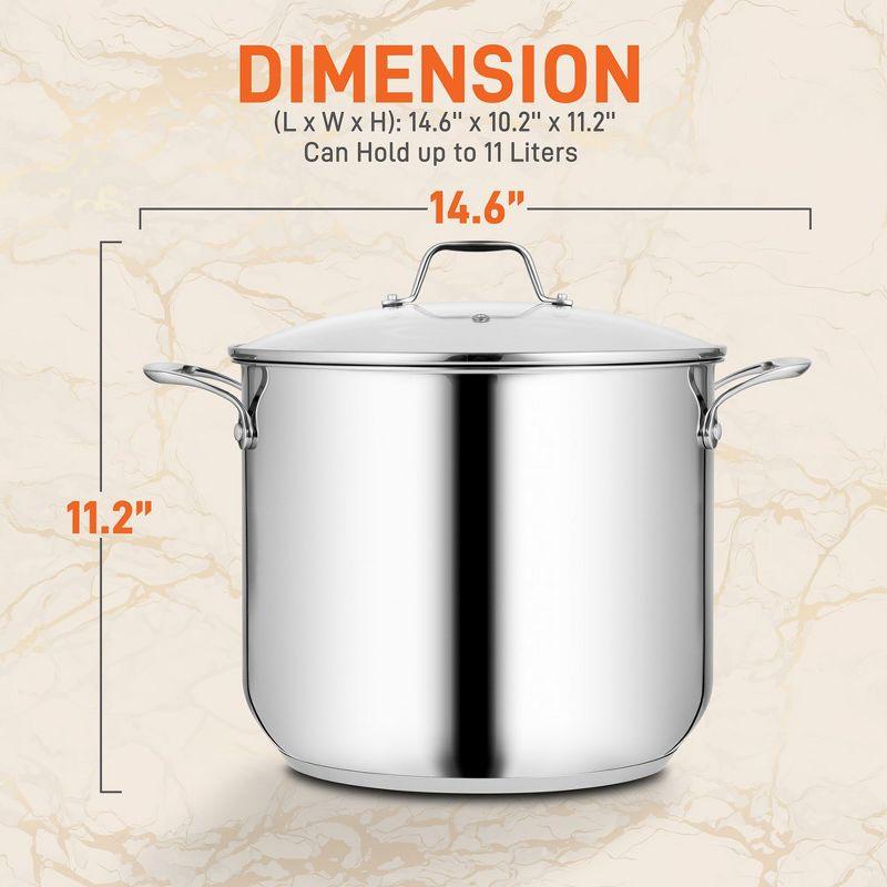 NutriChef Stainless Steel Soup Pot