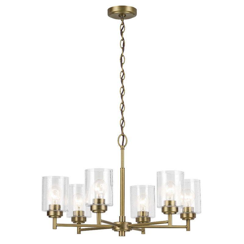 Winslow 6 - Light Steel Dimmable Round Chandelier