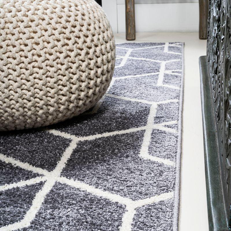 Tumbling Blocks Modern Geometric Area Rug - JONATHAN Y