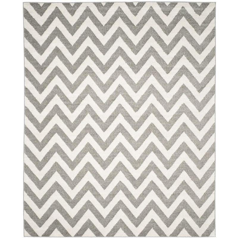 Amherst AMT419 Power Loomed Indoor Area Rug - Dark Grey/Beige - 9'x12' - Safavieh