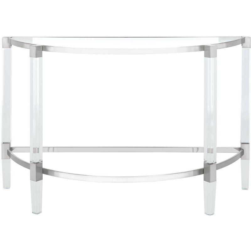 Anabelle Acrylic Console Table - Silver - Safavieh