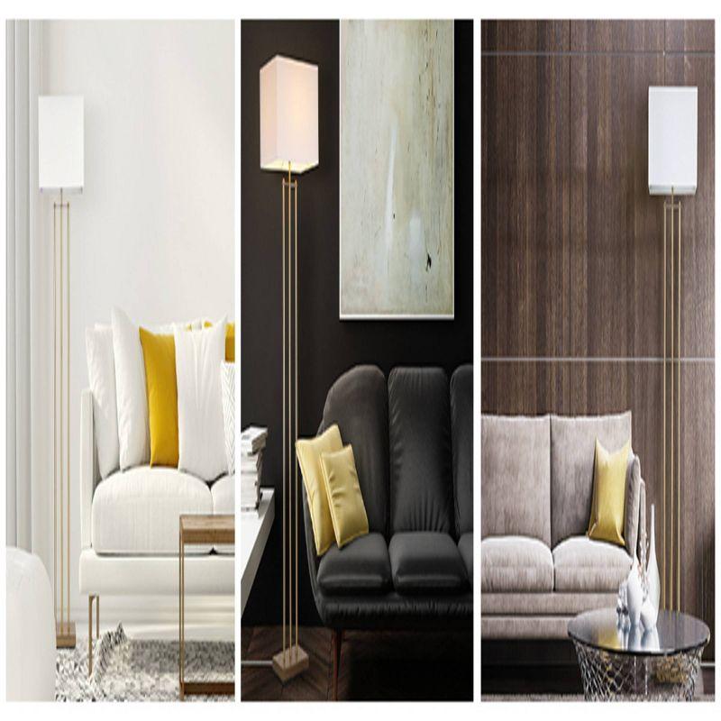 Novogratz Soho 62'' Matte Brass Floor Lamp