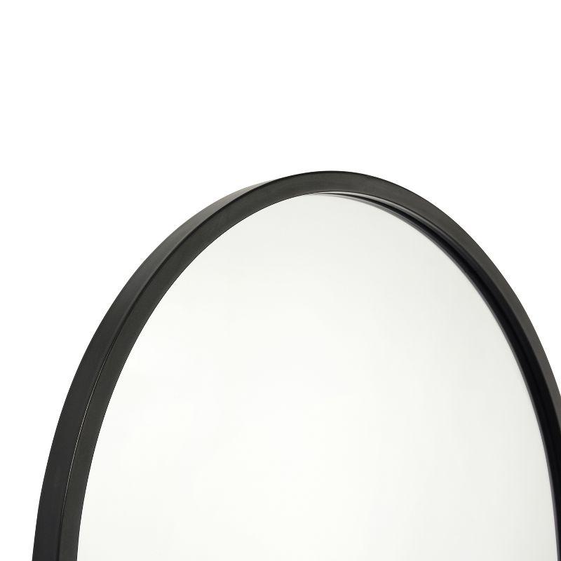 Flash Furniture Mila Arched Metal Framed Wall Mirror for Hallways, Entryways, Dining and Living Rooms