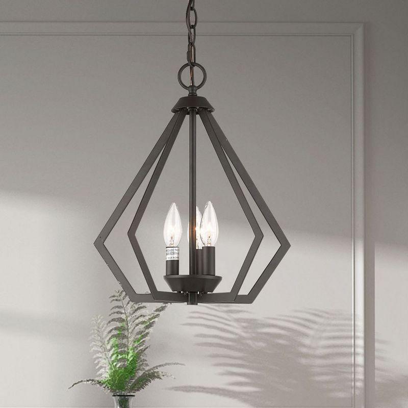 Livex Lighting Prism 3 - Light Chandelier in  Bronze