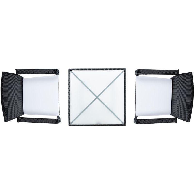 Laban Bistro Set - Outdoor - PAT7718 - Black/White - Safavieh