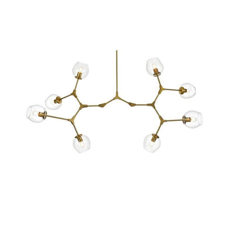 Elegant Lighting Cavoli 8 - Light Chandelier in  Brass