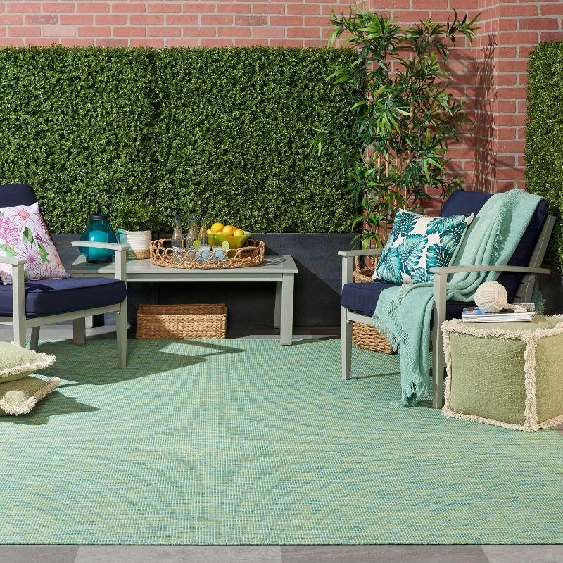 Nourison Positano POS01 Indoor/outdoor Area Rug - Blue/Green 8' x 10'