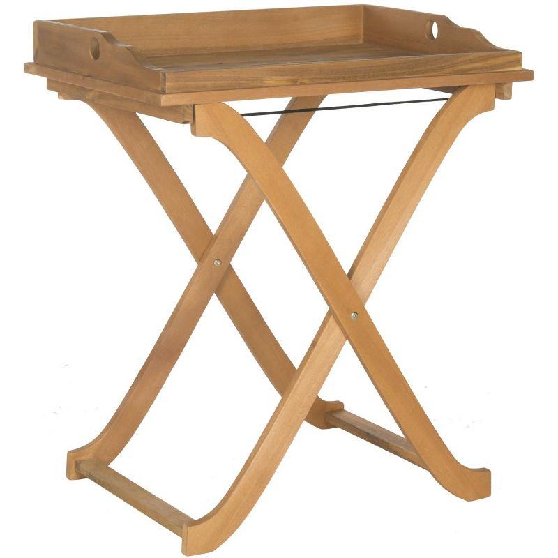 Covina Tray Table - Indoor/Outdoor - PAT6716 - Natural - Safavieh