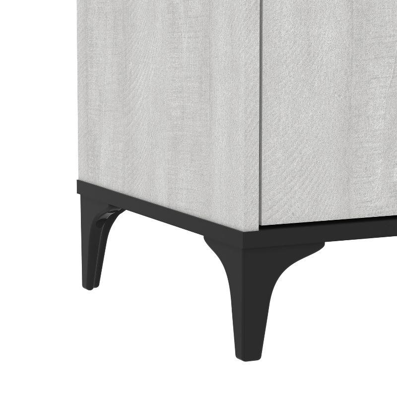 Galano Zaffy 2 Drawer Nightstand (18.9" W x 15.7" D x 23" H) in Dusty Gray Oak, Knotty Oak, Amber Walnut, Dark Gray Oak