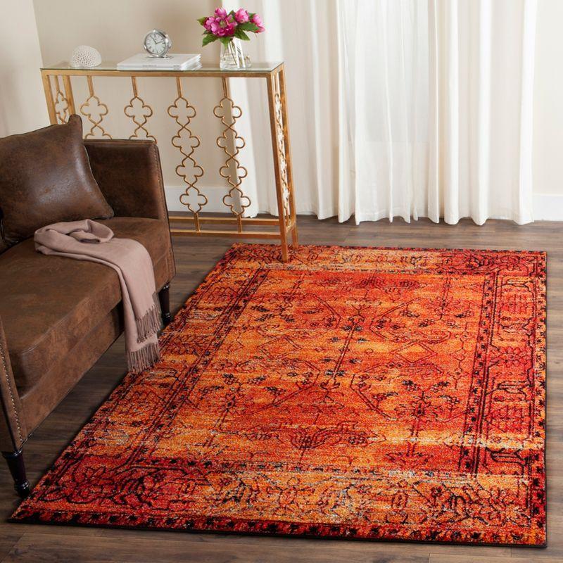Vintage Hamadan VTH216 Power Loomed Accent Rug - Orange - 2'7"x5' - Safavieh.