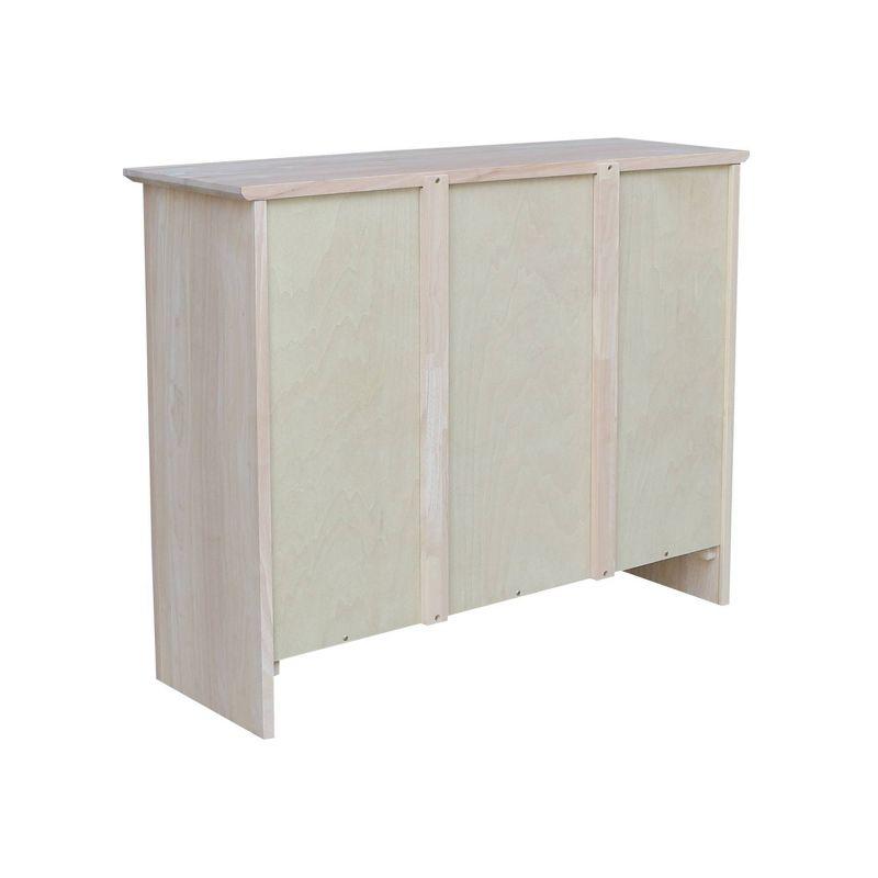 30"x38" Shaker Bookcase Unfinished - International Concepts