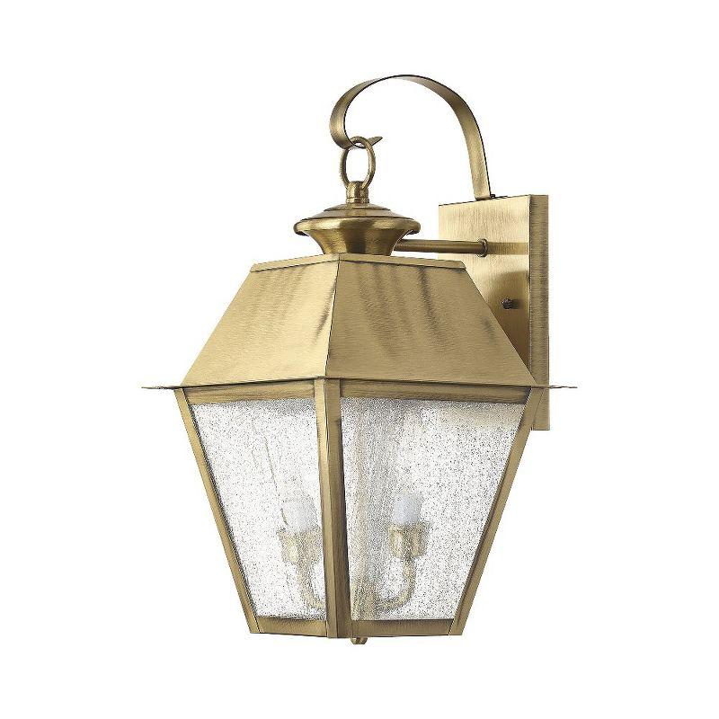 Livex Lighting Mansfield 2 - Light Wall Light in  Antique Brass