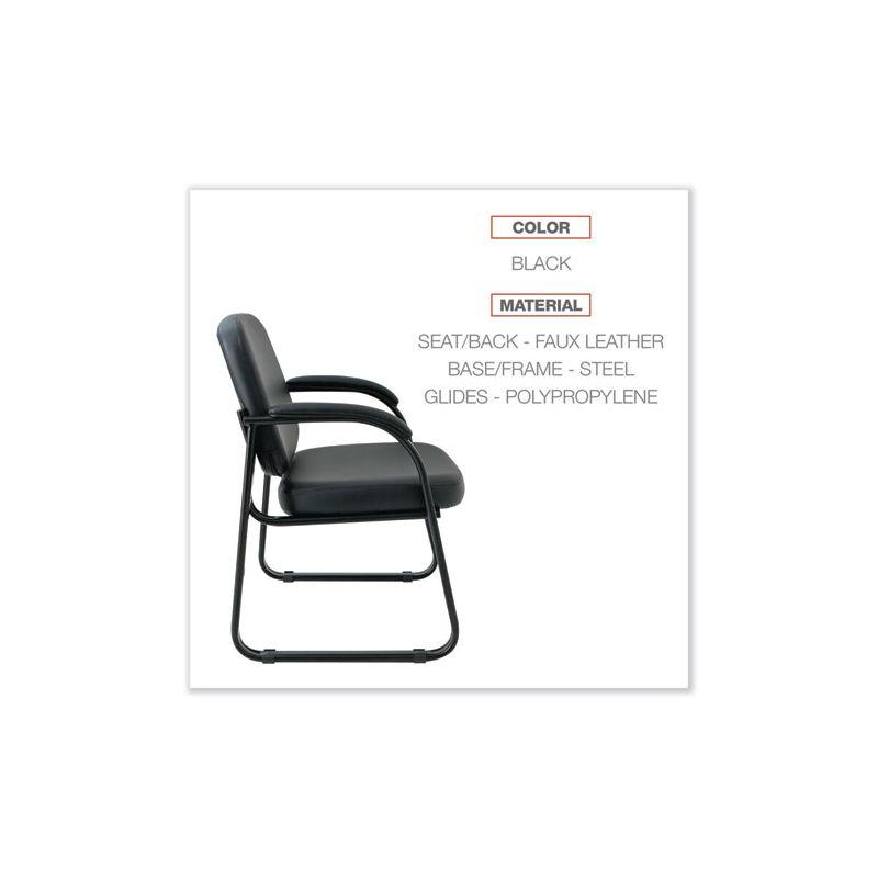 Alera® Reception Faux Leather Seat Waiting Room Chair with Metal Frame