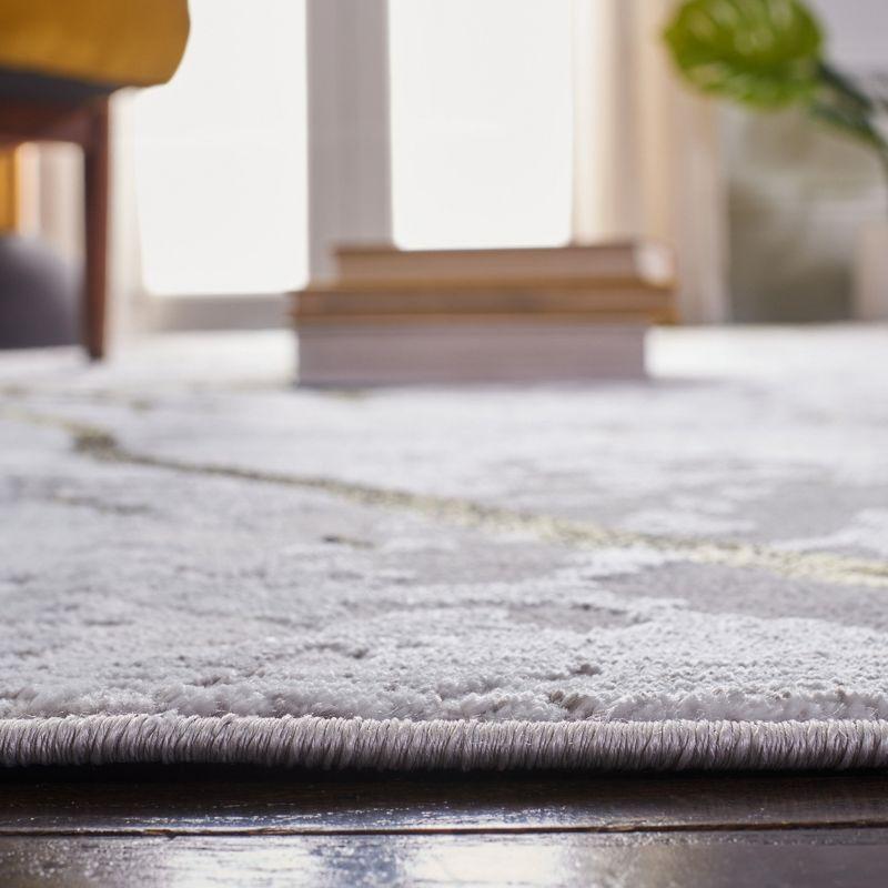 Amelia ALA293 Power Loomed Indoor Accent Rug - Grey/Gold - 3'x5' - Safavieh