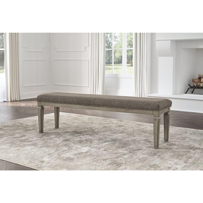 Signature Design by Ashley Traditional Lexorne 63" Dining Bench  Gray