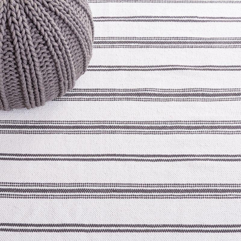 Montauk MTK708 Hand Woven, Flat Weave Indoor Area Rug - Dark Grey/Ivory - 8'x10' - Safavieh