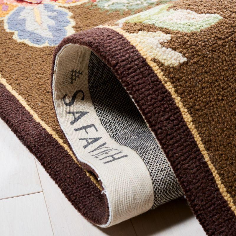 Chelsea HK331 Handmade Area Rug - 5'3"x8'3" - Brown - Safavieh