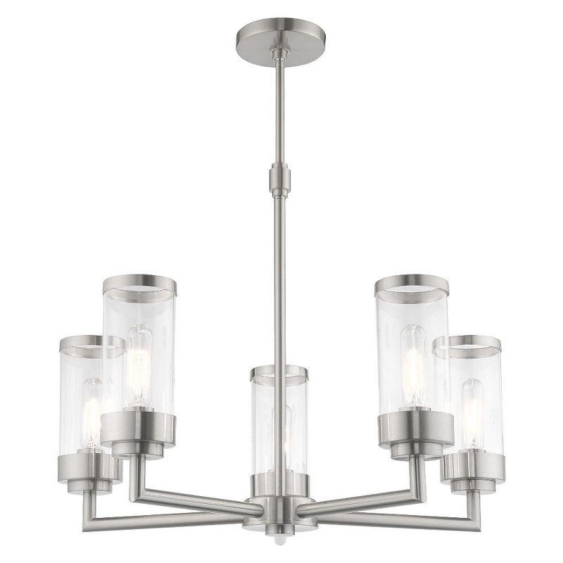 Livex Lighting Hillcrest 5 - Light Chandelier in  Brushed Nickel