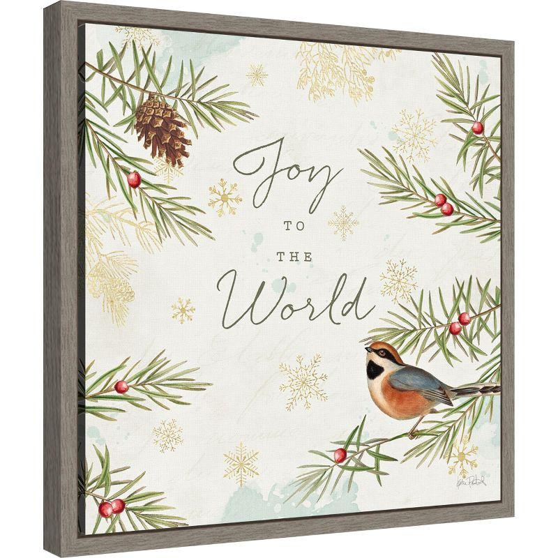 Amanti Art Christmas Tradition III (Bird) by Katie Pertiet Canvas Wall Art Print Framed 16 x 16-in.