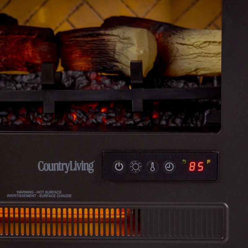 Country Living Smart Infrared Electric Fireplace Stove Heater, Alexa and Google Home Compatible