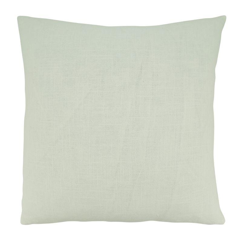 Ivory Geometric Cotton Throw Pillow Cover 27x24.5