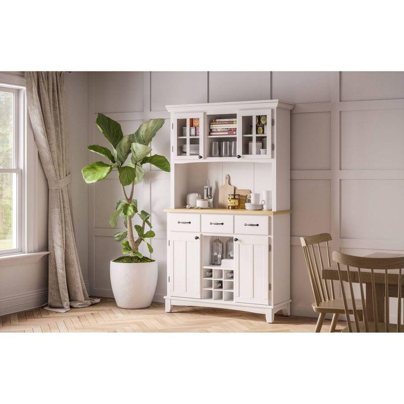 Sideboard buffet Servers Wood Top and Hutch - Home Styles