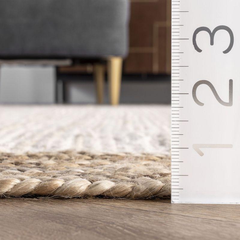 nuLOOM Eleonora Casual Jute Area Rug, Runner 2' 6" x 6', White