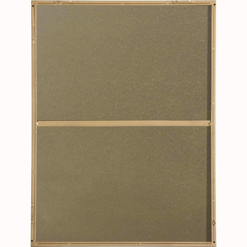 Elegant Lighting Metal frame Rectangle Mirror 24 inch Black finish