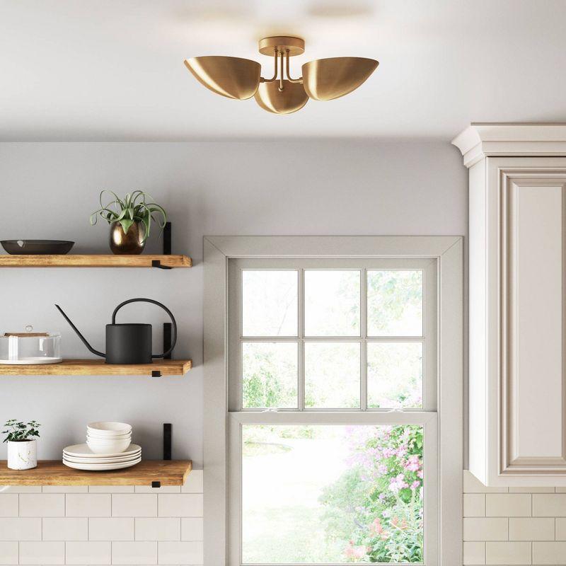 Nathan James Argo Flush Mount Gold