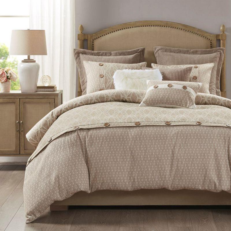 Madison Park Signature Madison Park Signature Grace Geometric Oversized Jacquard Comforter Set