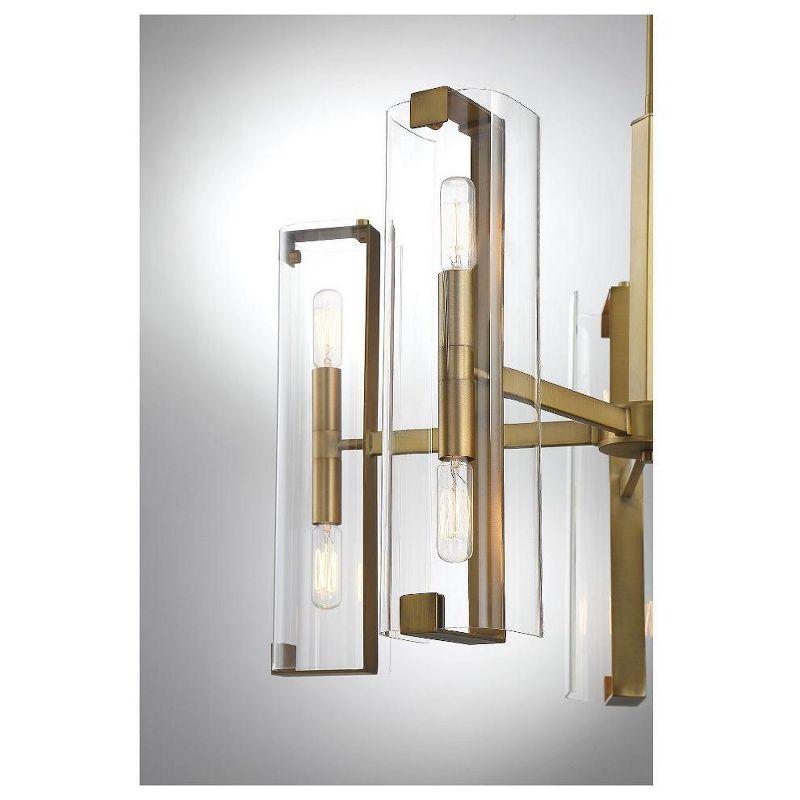 Savoy House Winfield 10 - Light Chandelier in  Warm Brass