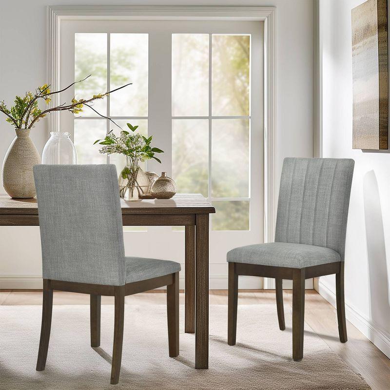 Upholstered Channel-back Dining Chair