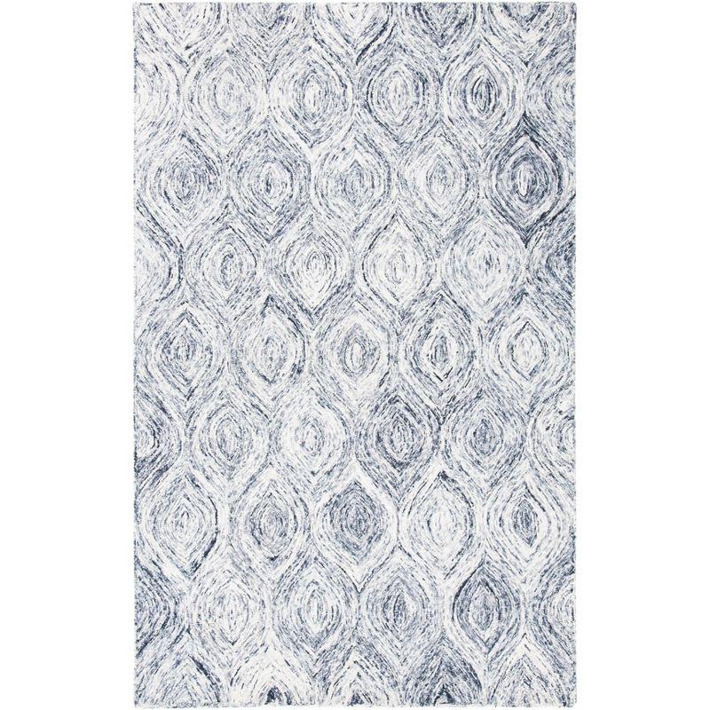 Silk Road Revival 5' x 8' Hand-Tufted Wool Rug in Gray