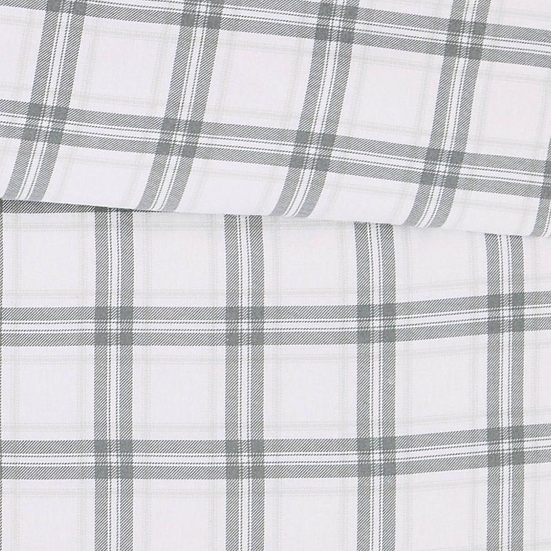 London Fog London Fog Plaid Flannel Duvet Cover Set