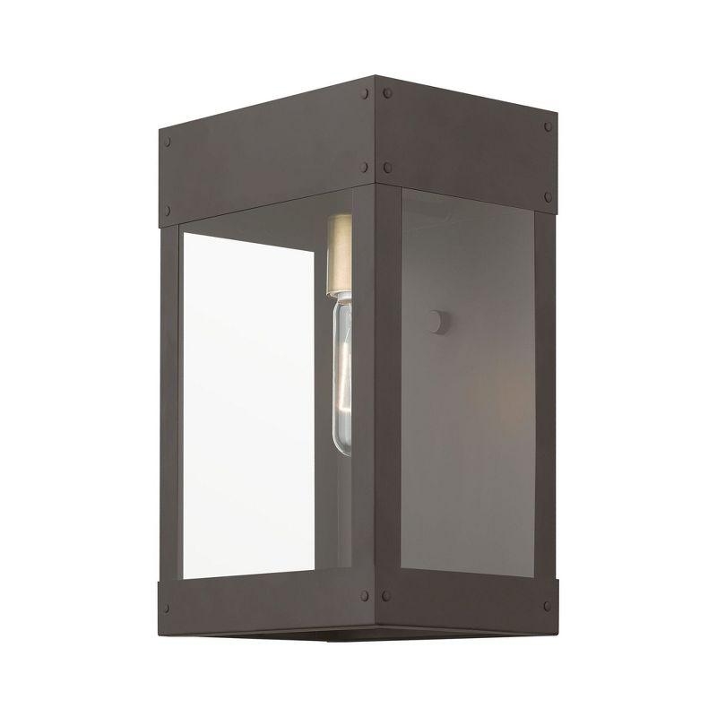 Livex Lighting Barrett 1 - Light Wall Light in  Bronze/Antique Brass