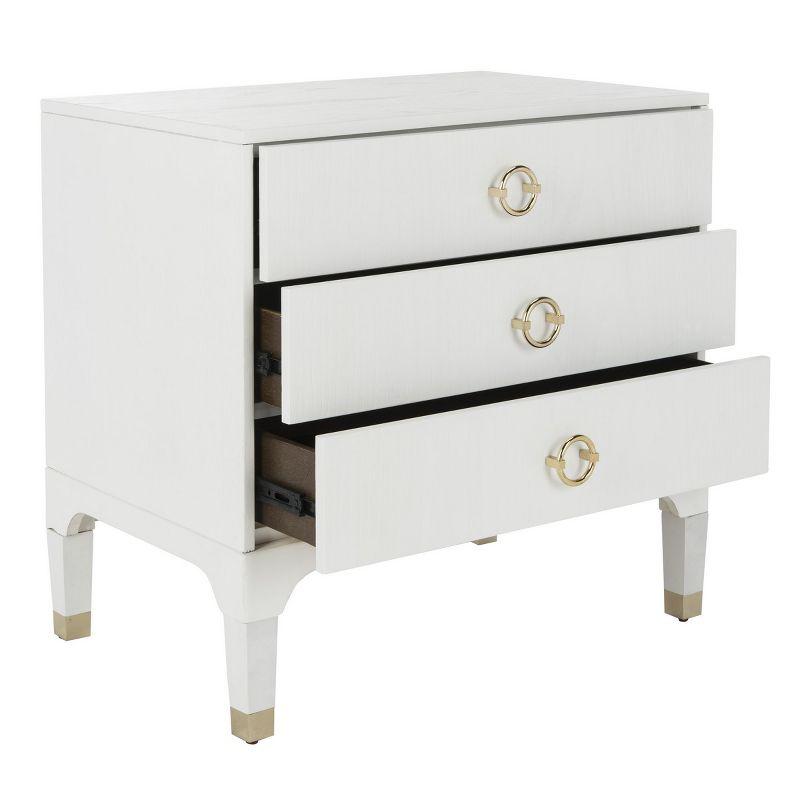 Lorna 3 Drawer Nightstand  - Safavieh