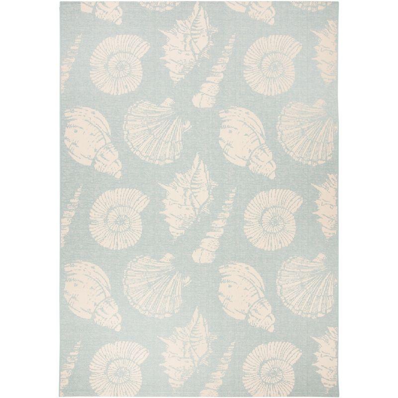 Aqua Elegance 95'' Reversible Flat Woven Outdoor Rug