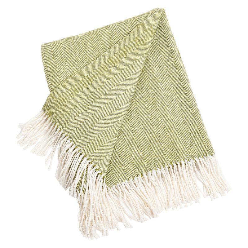 Saro Sevan Collection Hand Woven Throw Blanket