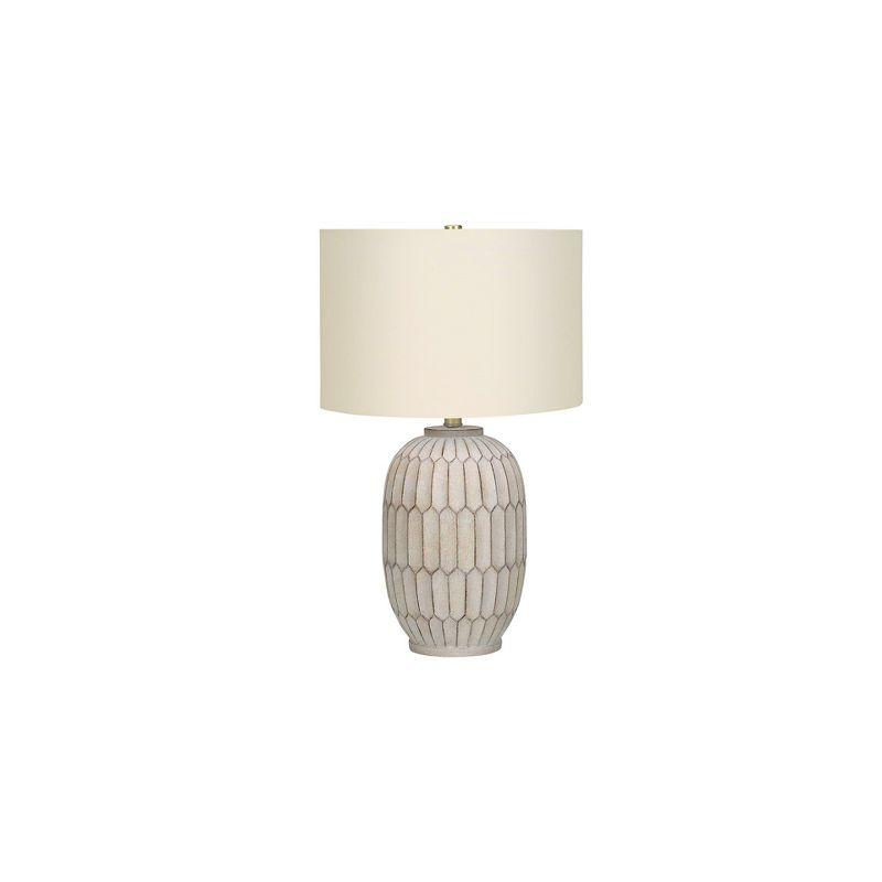 Monarch Specialties Lighting 24inchH Table Lamp Cream Resin Ivory / Cream Shade Transitional