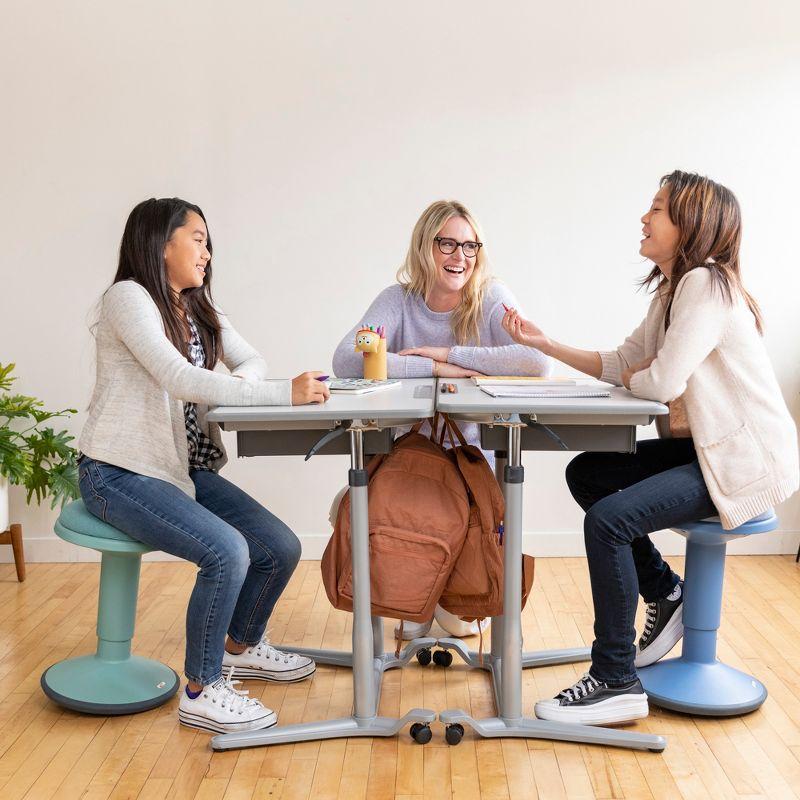 ECR4Kids ECR4Kids Sitwell Wobble Stool with Cushion, Adjustable Height, Active Seating