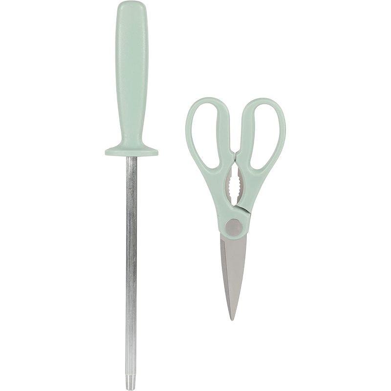 Oster 15 Piece Stainless Steel Blade Cutlery Set in Dark Blue