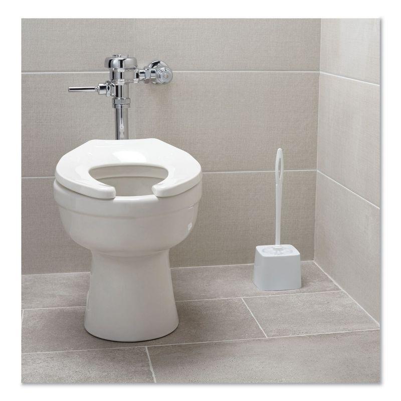 Rubbermaid Commercial FG631100WHT Commercial-Grade Toilet Bowl Brush Holder - White