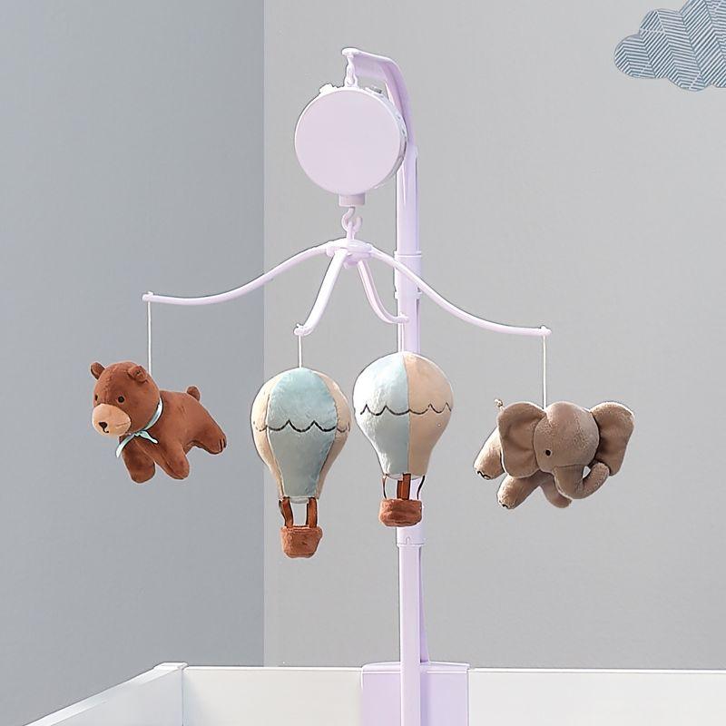 Bedtime Originals Up Up & Away Air Balloon Musical Baby Crib Mobile Soother Toy