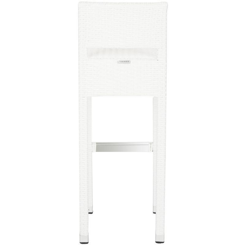 Landry Barstool - Indoor/Outdoor - FOX5212 - White - Safavieh