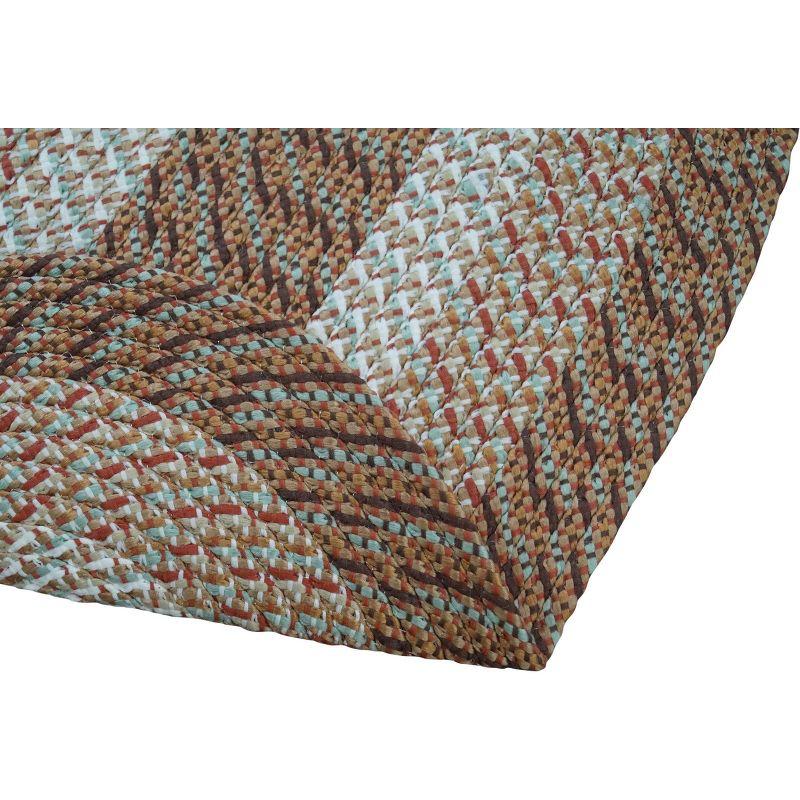 72" x 72" Country Stripe Collection Straw Stripe Reversible Indoor Area Utility Round Rug - Better Trends